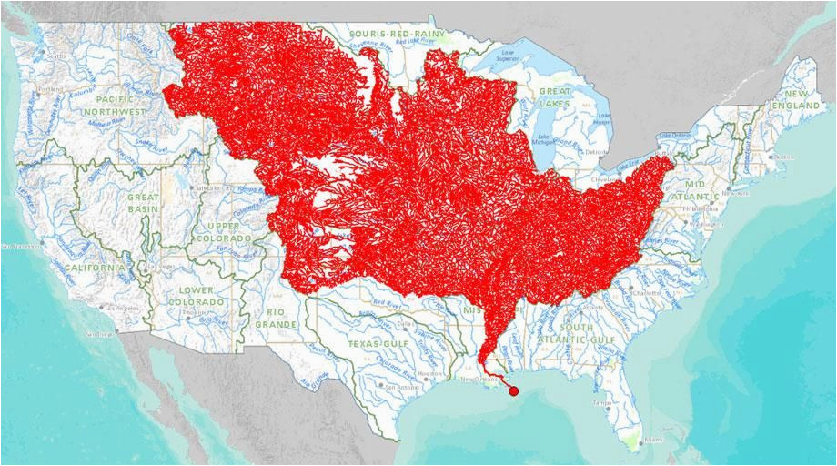 the 7 000 streams that feed the mississippi river mapped 976 2