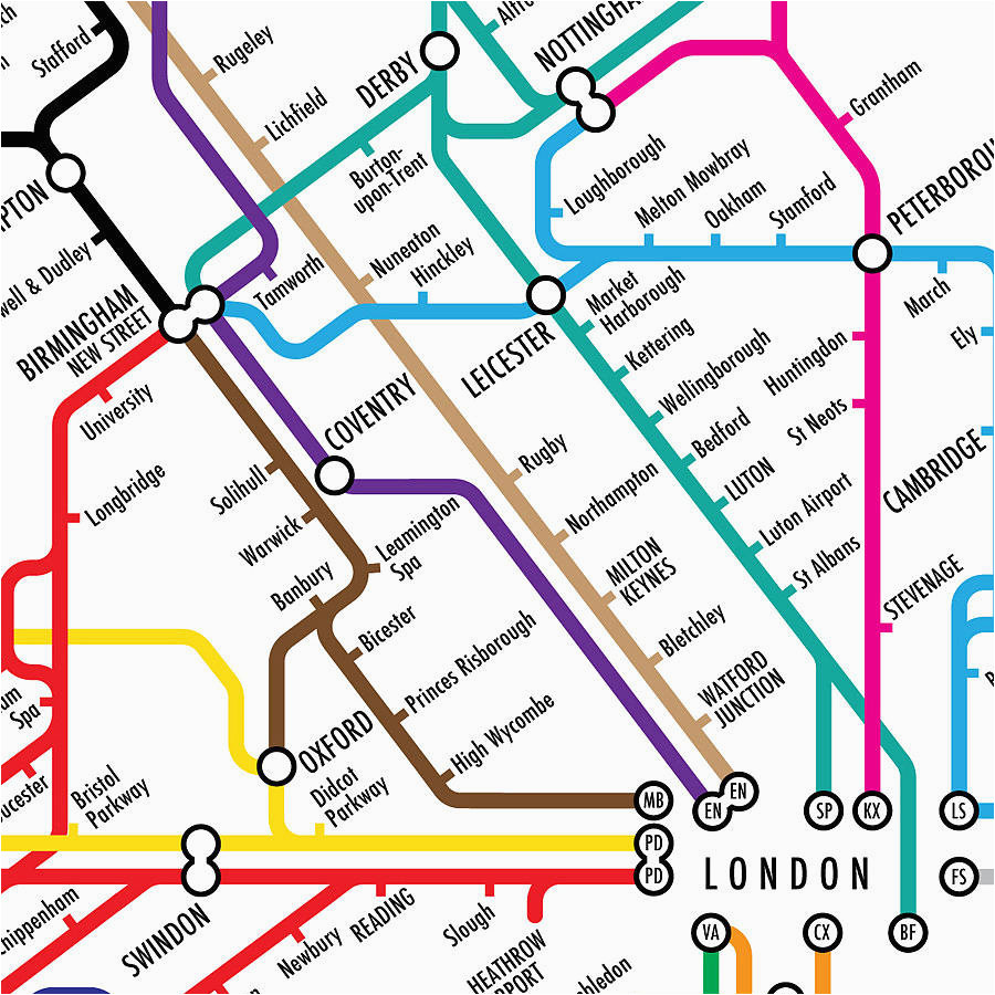 tube map of the uk print