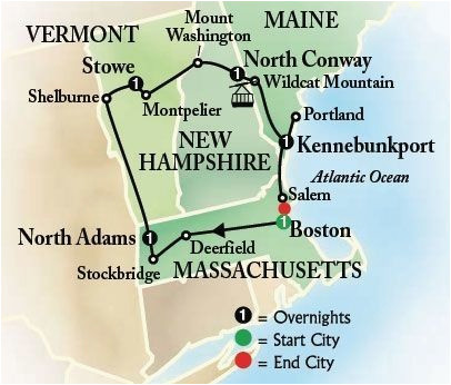 image result for new england driving tour itinerary road