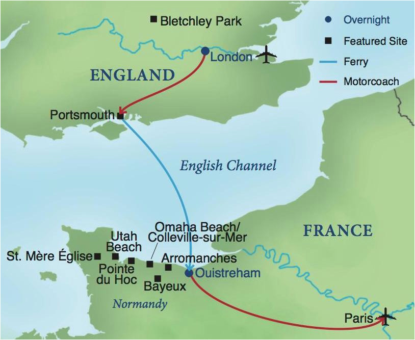 Ferries To France Map D Day A Journey From England To France Smithsonian Journeys Of Ferries To France Map 