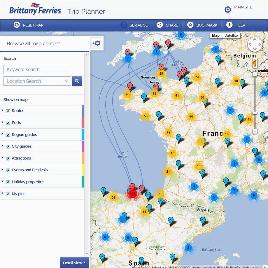 here s the trip i ve planned using brittany ferries trip