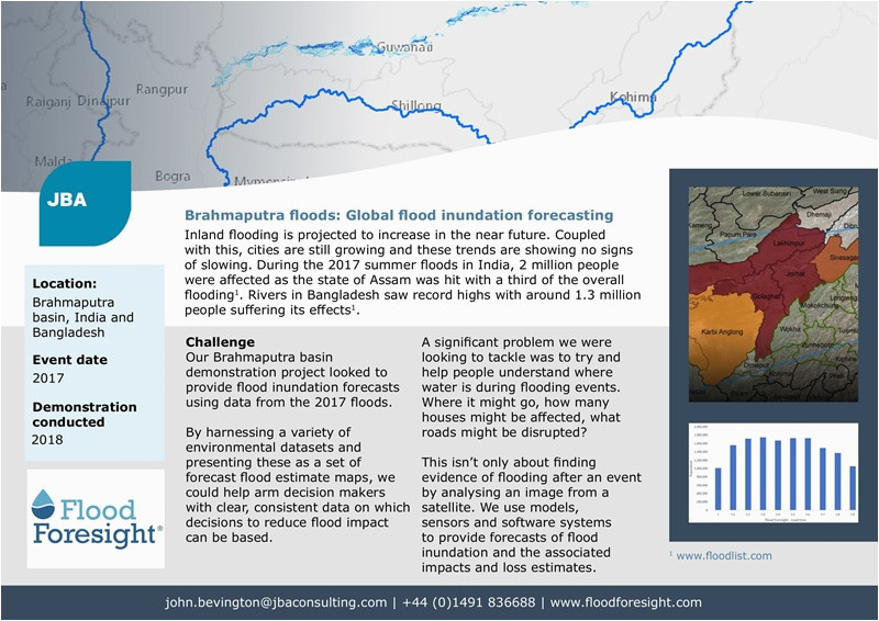 forecast flood inundation mapping catastrophic flood management jba