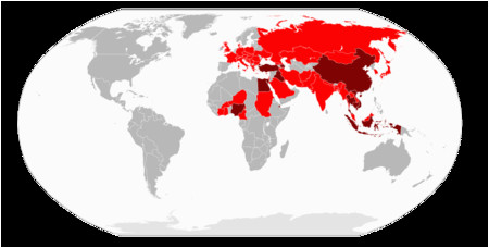 global spread of h5n1 wikipedia