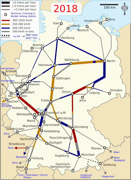 list of intercity express lines in germany wikipedia