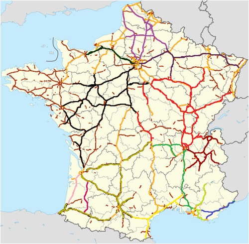 Motorway Map Of France | Images and Photos finder