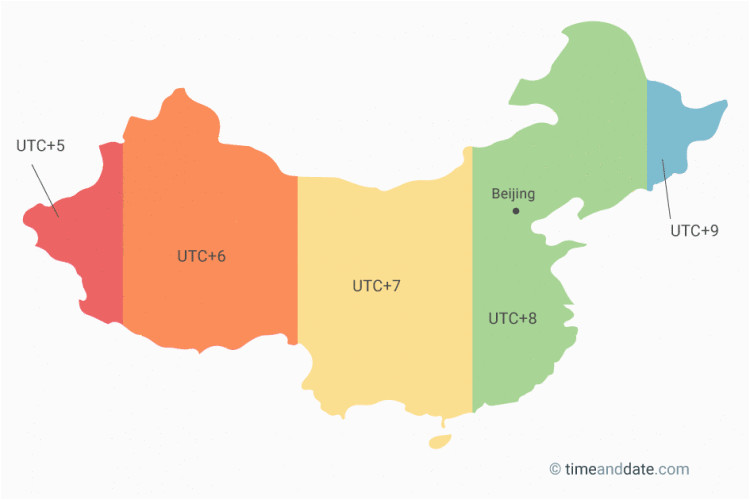 only 1 time zone in china
