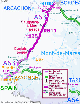 motorway aires the french wild west bordeaux to the
