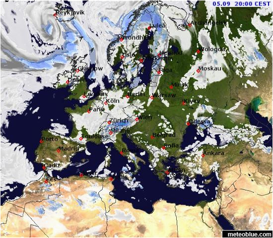 weather maps europe meteoblue