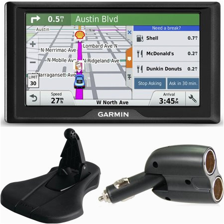 garmin drive 50 gps navigator us 010 01532 0d friction mount car charger bundle includes gps friction dashboard mount and dual 12v car charger