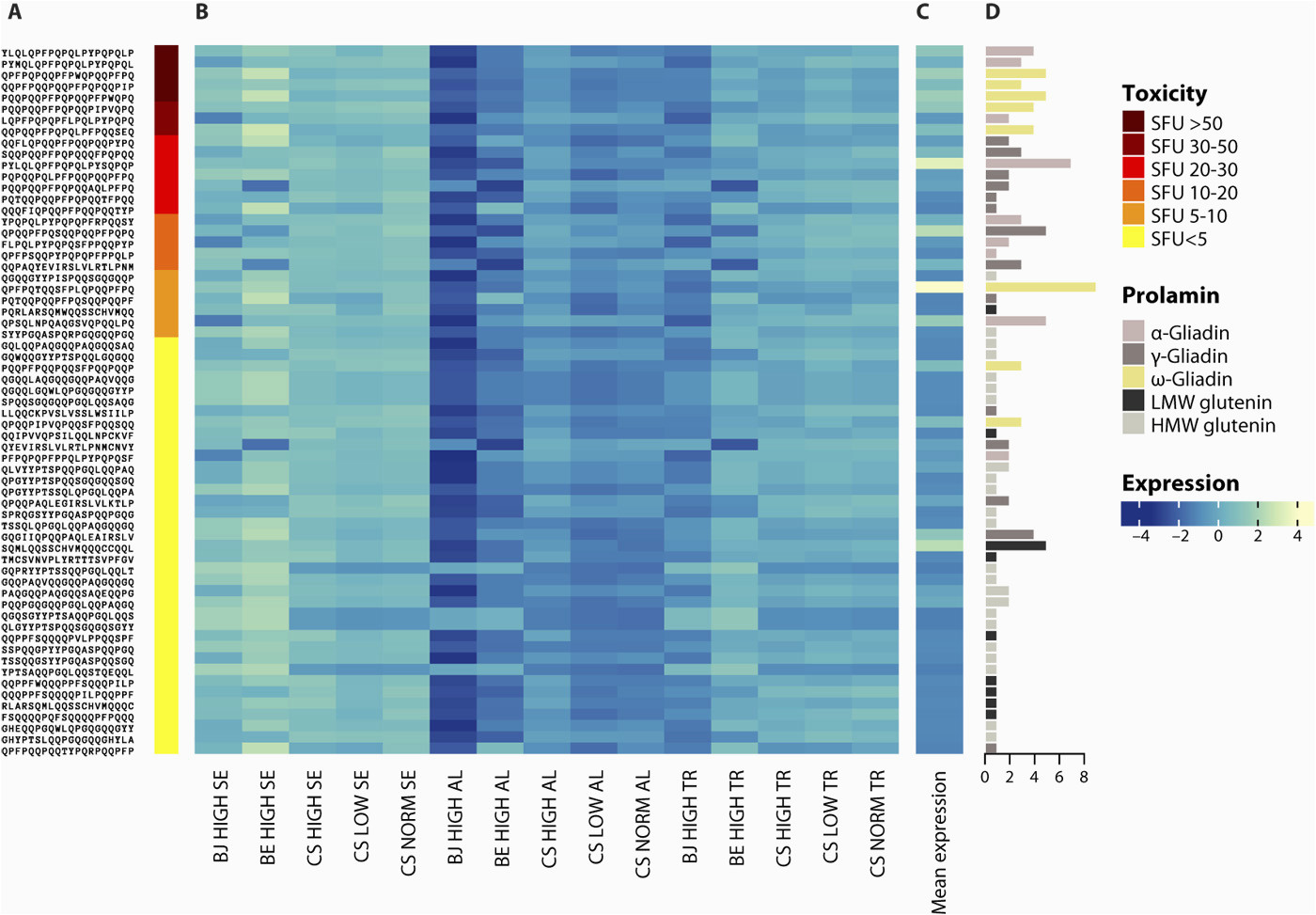 genome mapping of seed borne allergens and immunoresponsive proteins