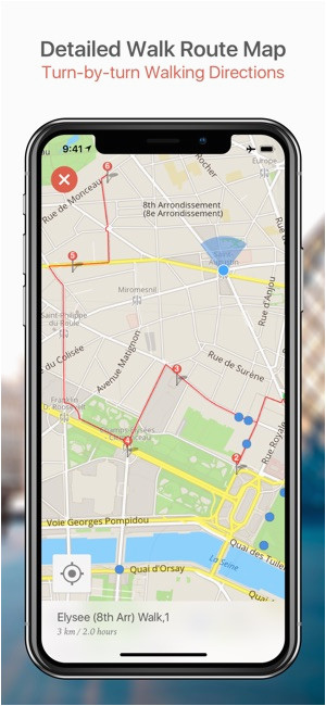 paris map and walks on the app store
