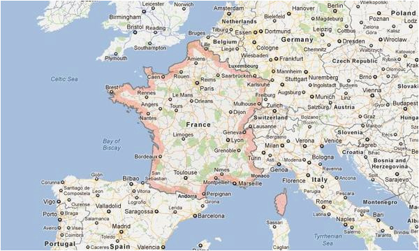 free map of france