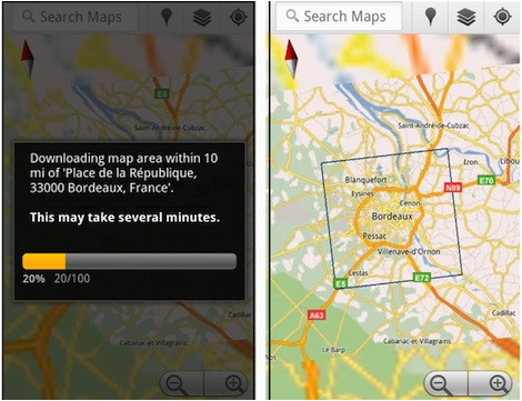 google maps for android update adds bus journey planning and offline