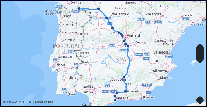 what is the distance from malaga spain to sotogrande spain google