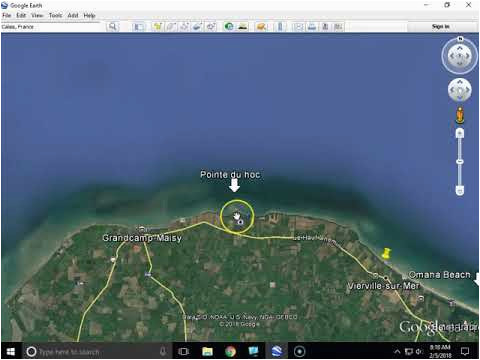 d day invasion beaches june 6 1944 from google earth