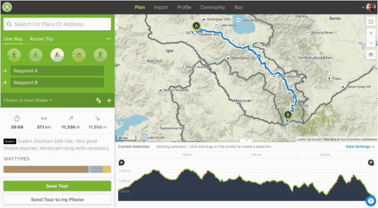 is komoot the most powerful route planning app a cycle tourist could