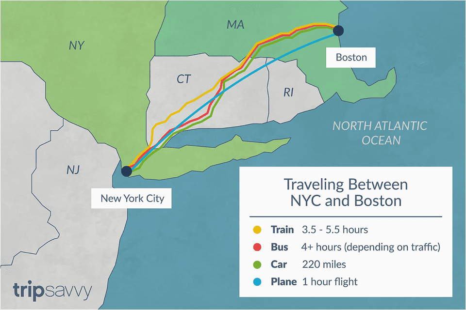 how to travel between new york city and boston