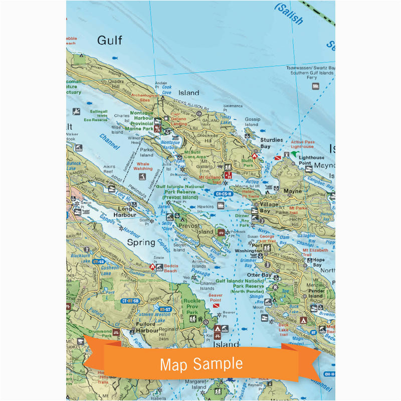 backroad mapbooks vancouver island south bc waterproof map