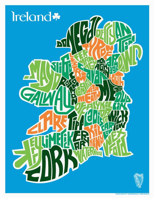 ireland type map by james mcdonald maps how to draw hands