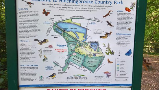 park map picture of hinchingbrooke country park