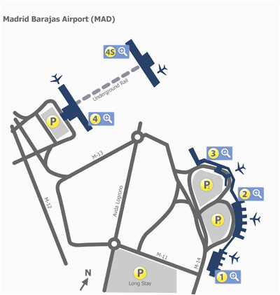 madrid barajas airport mad terminal maps map of all terminals at