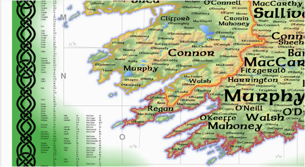 geo geneology of irish surnames arcgis blog caots