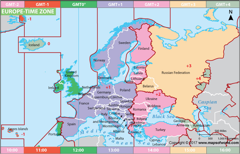 map of germany time zones download them and print