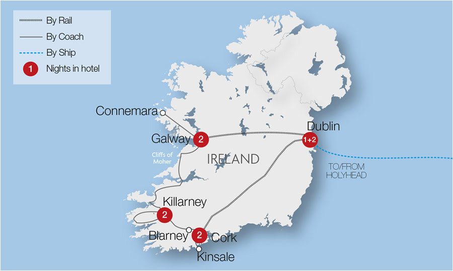 how far is scotland from ireland by train minimalist