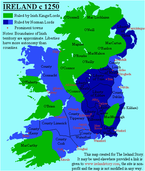 the map makes a strong distinction between irish and anglo