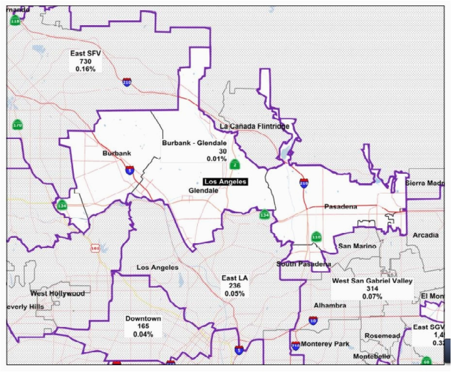 looking at south pasadena in final redistricting maps south