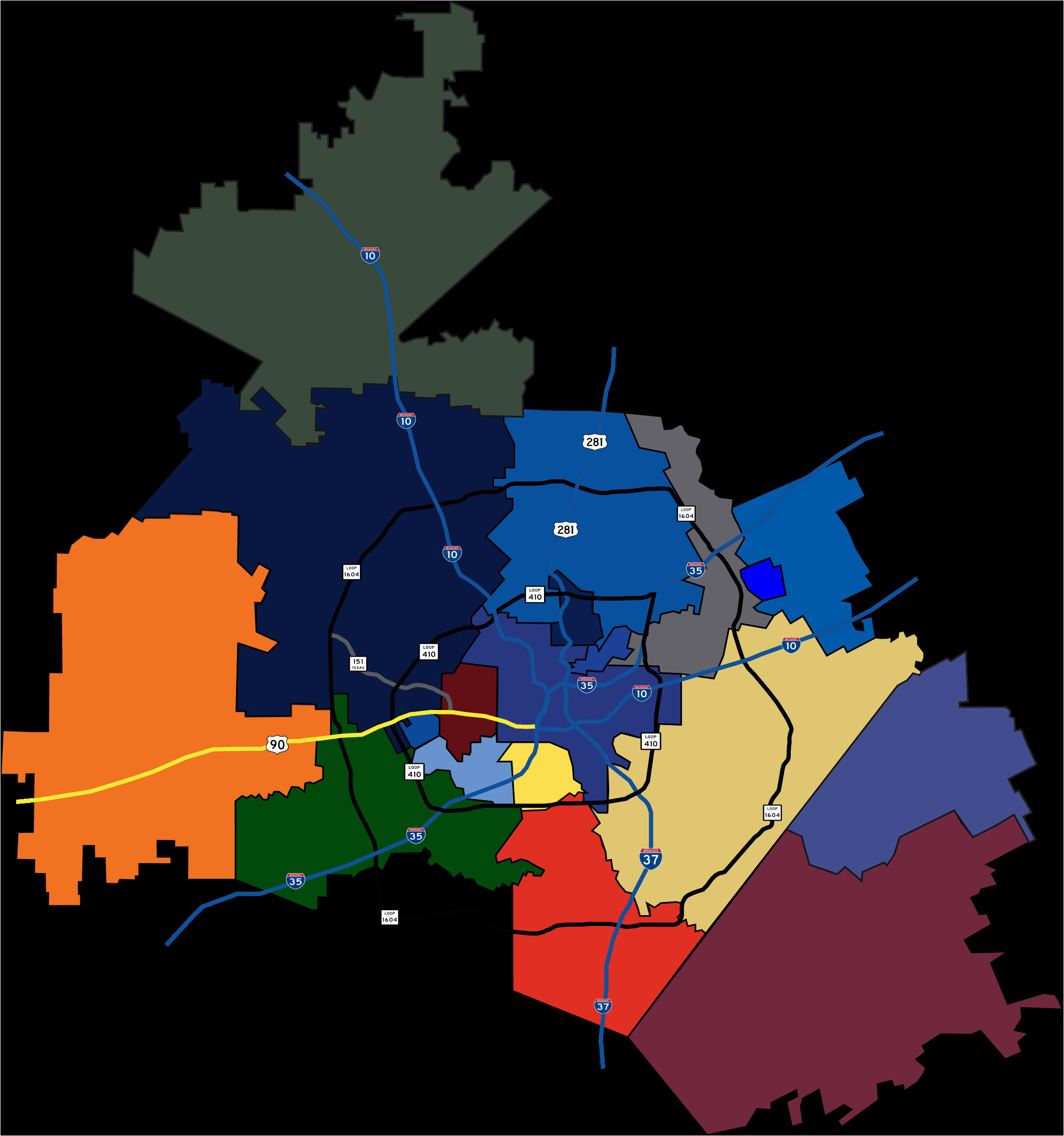 san antonio school district map gopublic