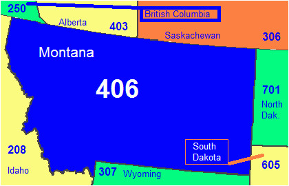 area code 406 wikipedia