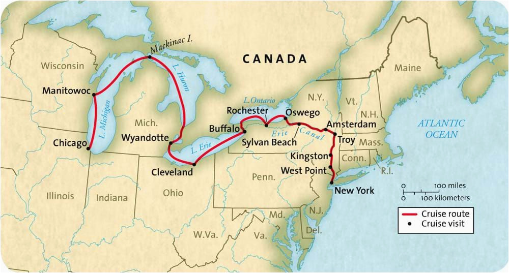 great american waterways cruise map 2018 places to visit in