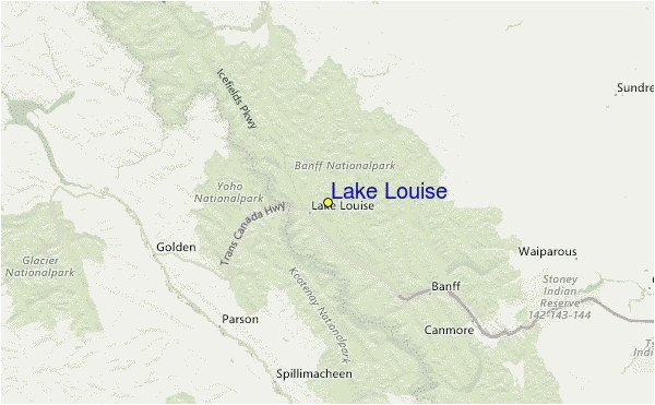 lake louise pra vodce po sta edisku mapa lokaca lake louise