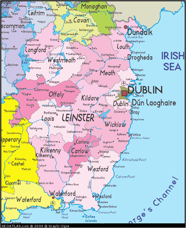 Leinster Ireland Map Outlaw Family History In Ireland