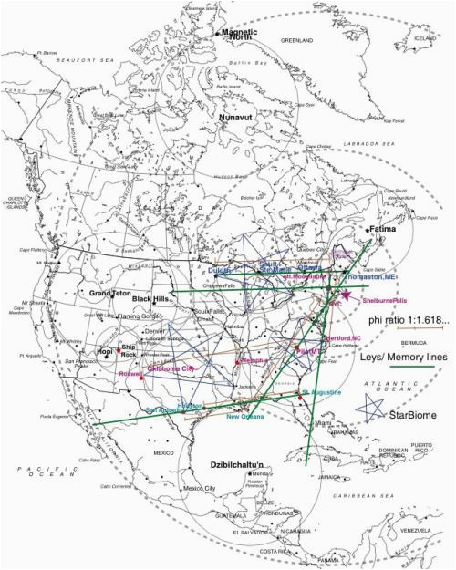 Ley Lines Canada Map | secretmuseum