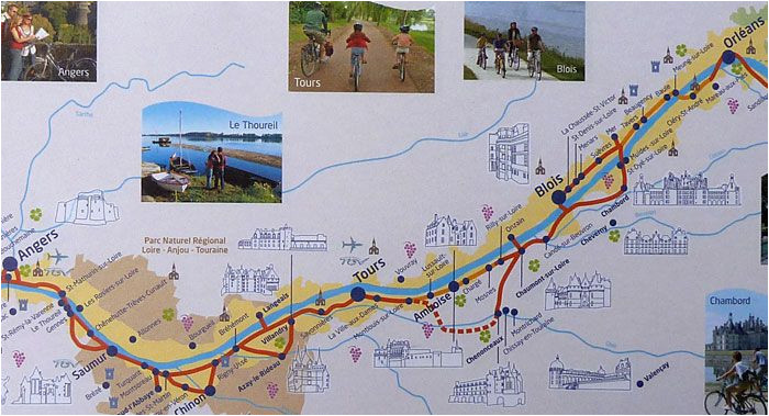 loire valley cycling pictures and information france