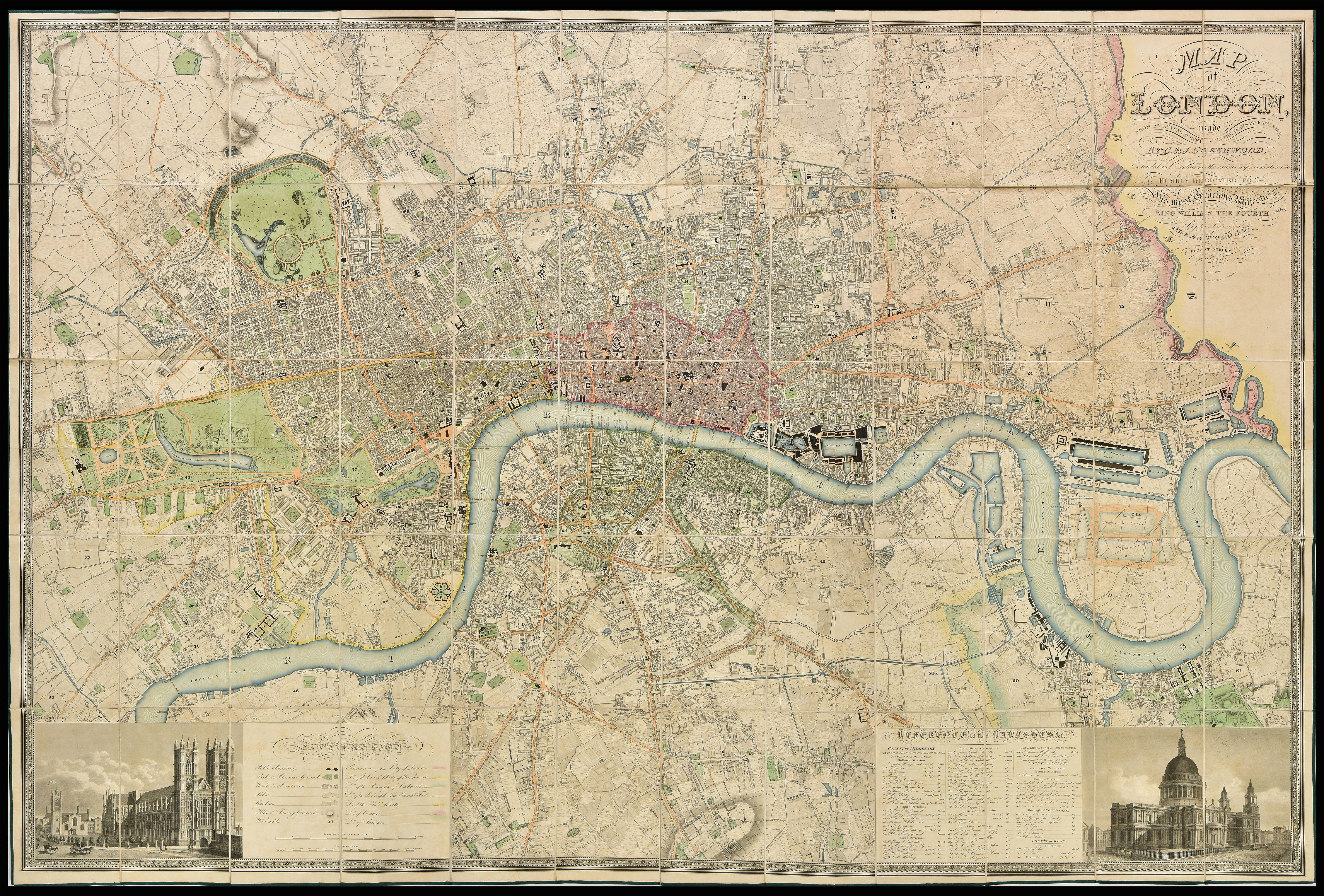 fascinating 1830 map shows how vast swathes of the capital were
