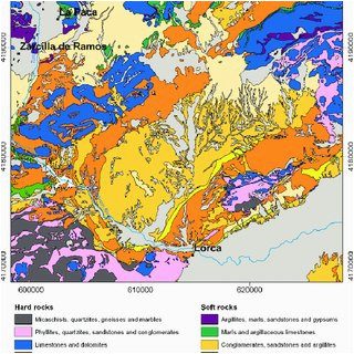 geological map of part of the eastern betic cordillera se spain