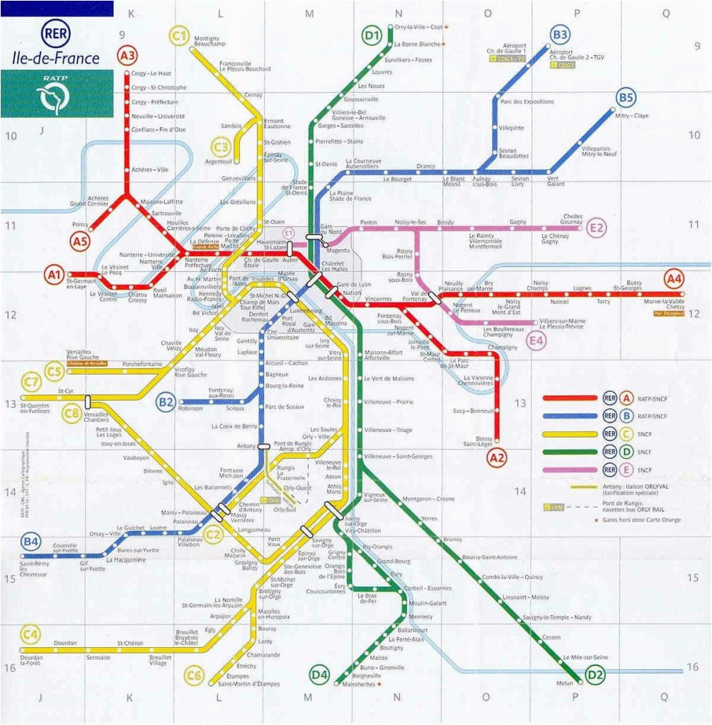 paris rer stations map bonjourlafrance helpful planning french