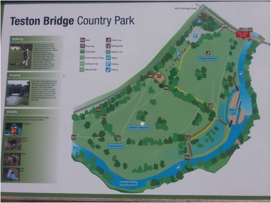 country park map picture of teston bridge country park maidstone