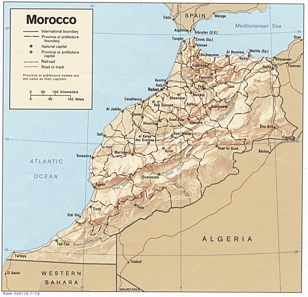 morocco maps perry castaa eda map collection ut library