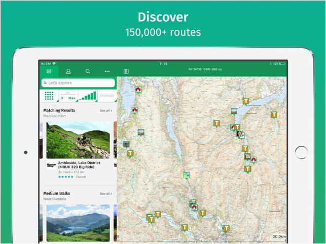 viewranger hike ride or walk on the app store