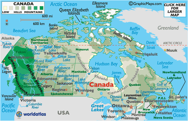 Map Northeast Us And Canada Canada Map Map Of Canada Worldatlas Com Of Map Northeast Us And Canada 