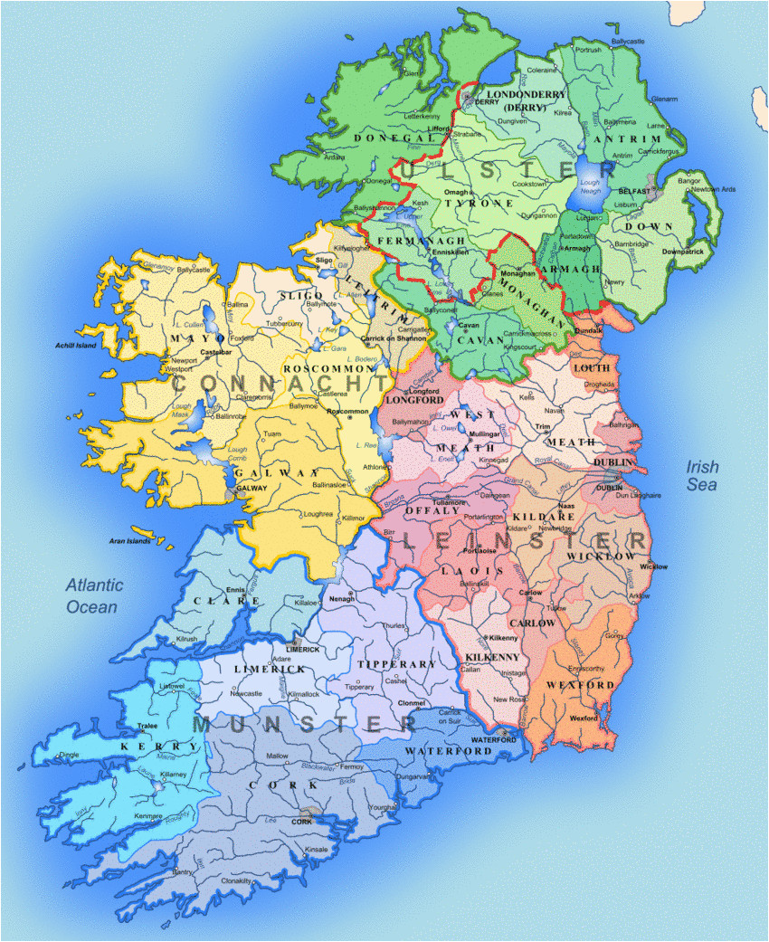 ireland map map of ireland regions worldofmaps net