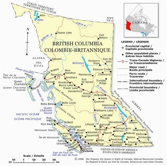 Map Of Bc Canada Detailed | Secretmuseum