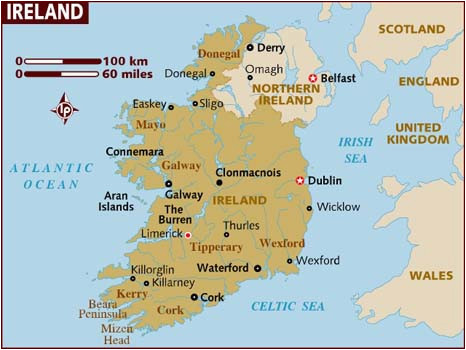 map of ireland