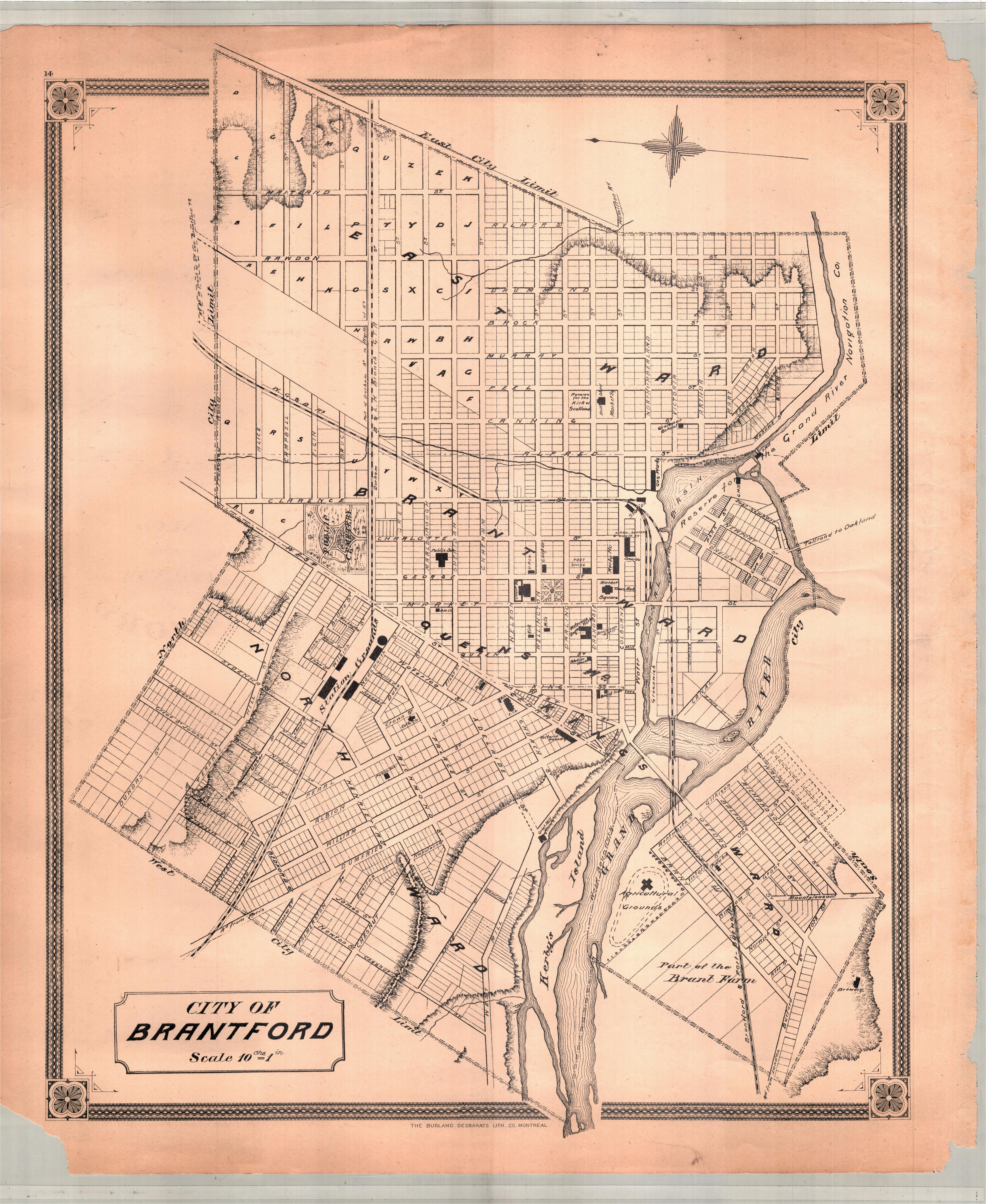 new topographical atlas of the province of ontario canada map and