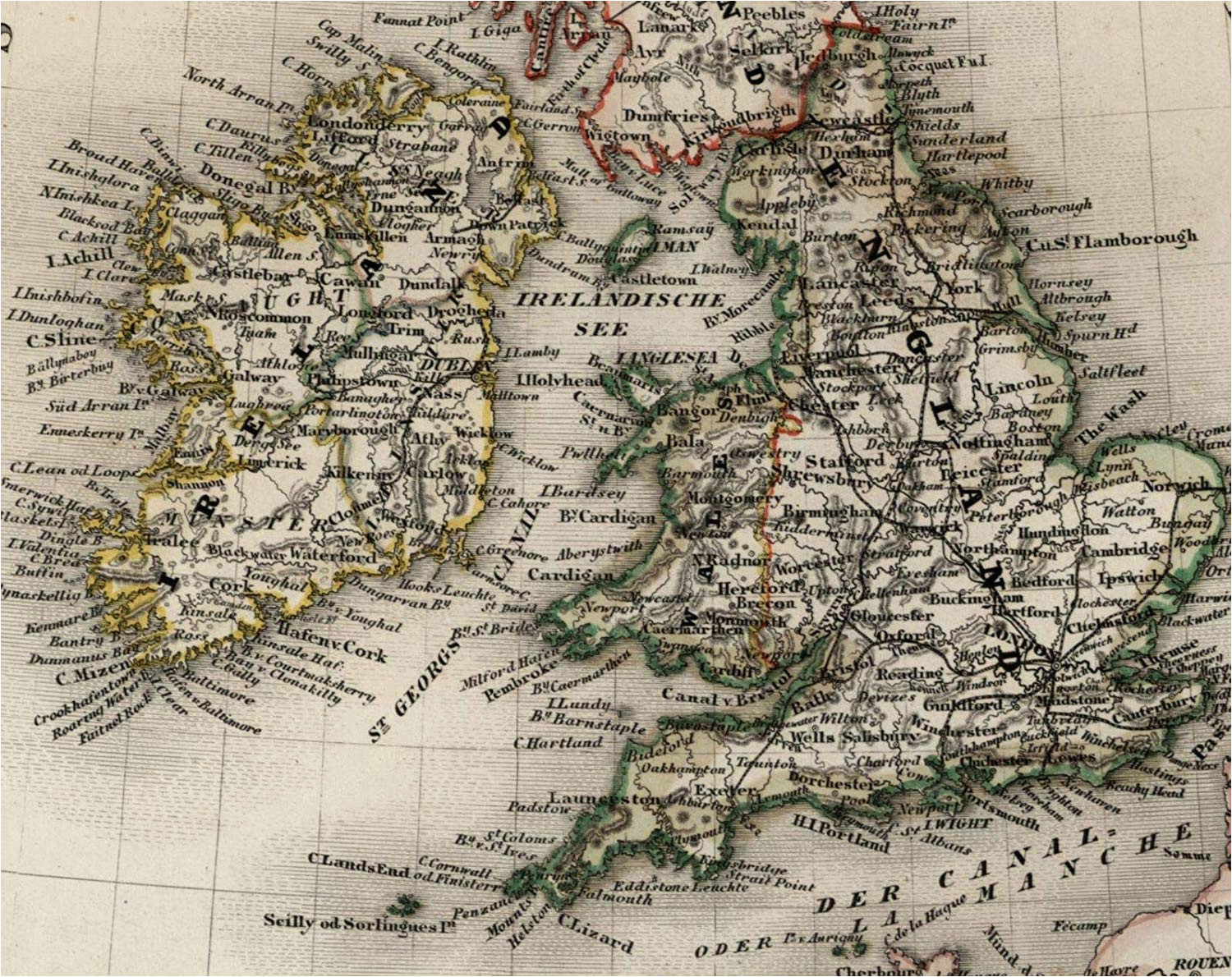 amazon com british isles united kingdom 1849 ireland scotland