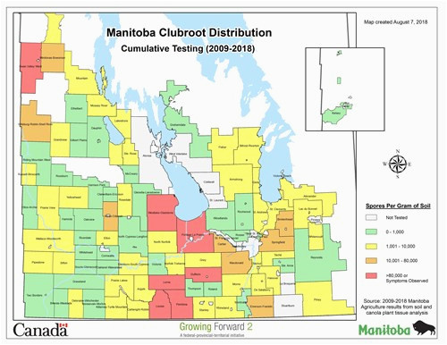 affected regions canola council of canada